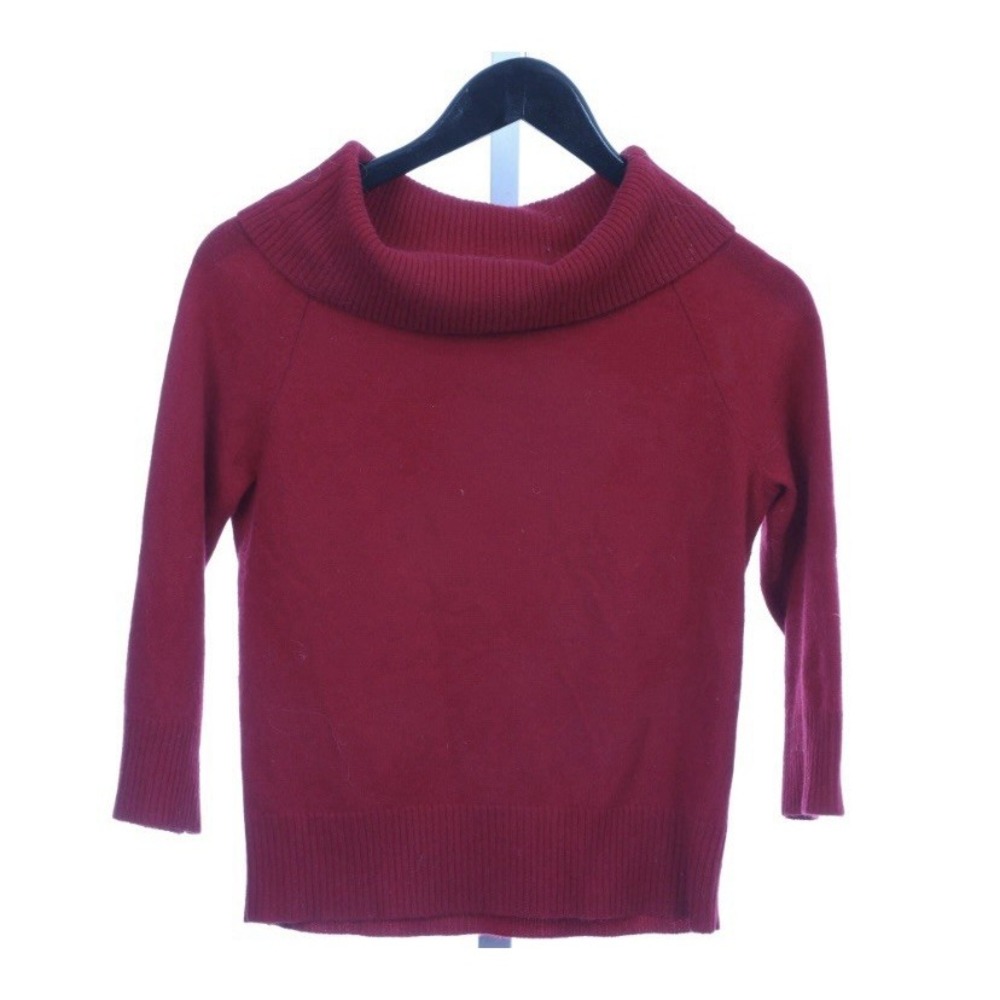 Lord & Taylor 2 ply cashmere Turtleneck, Red, Women's Sm., long sleeves